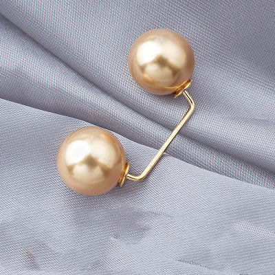 Anti-light Brooch Skirt Waist Button Nail Pearl