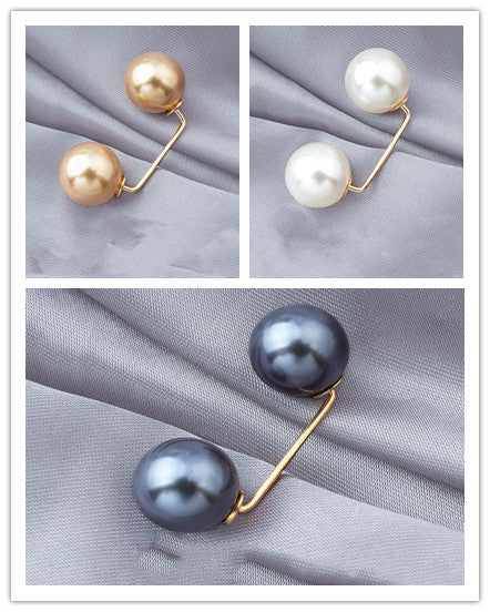 Anti-light Brooch Skirt Waist Button Nail Pearl