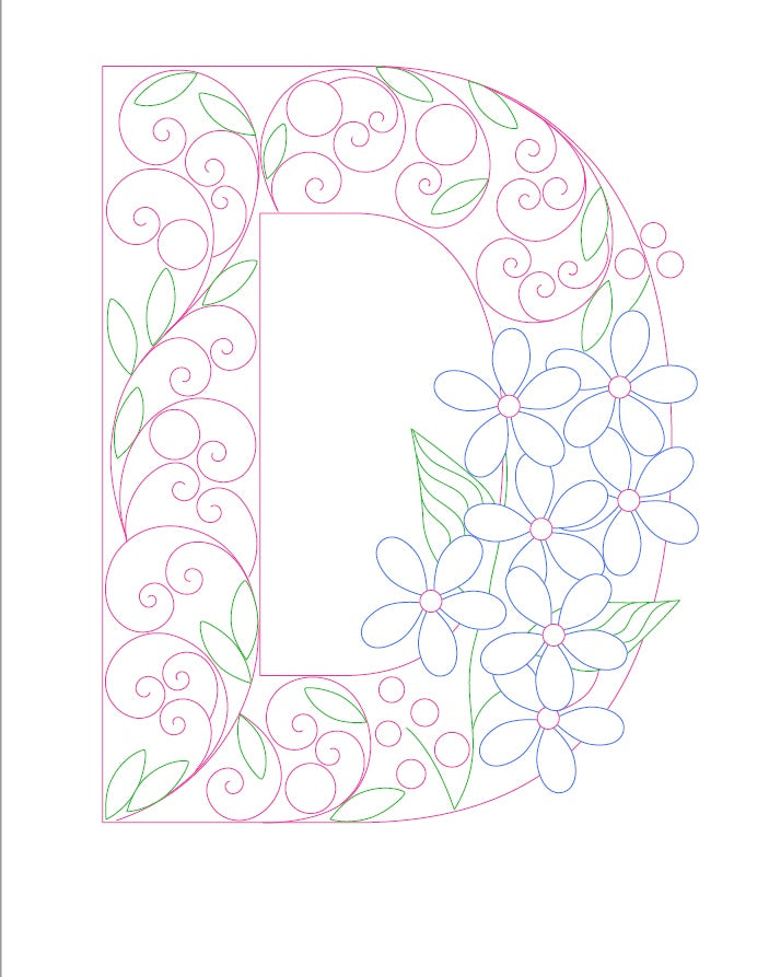 Paper Filigree Painting Kit - Letters