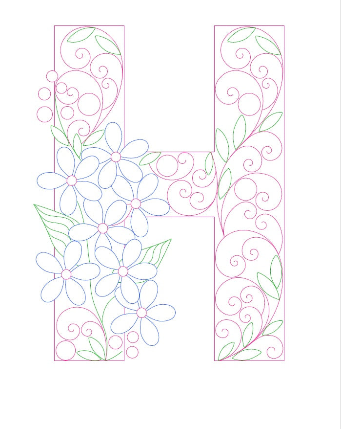 Paper Filigree Painting Kit - Letters