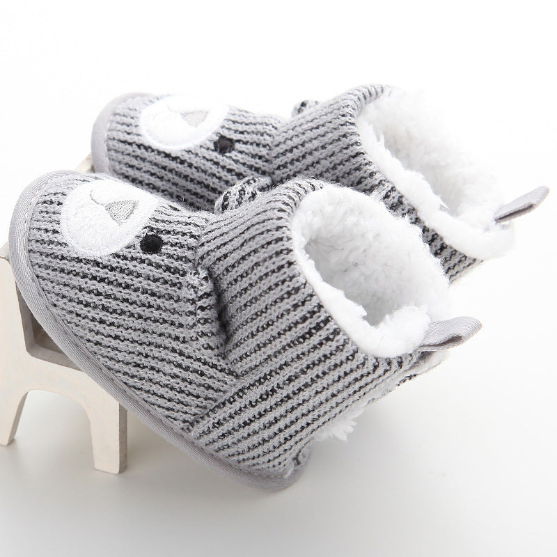 Wholesale autumn winter new bear knitting plus baby shoes, toddler shoes, baby shoes, boots 1734