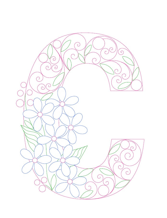 Paper Filigree Painting Kit - Letters