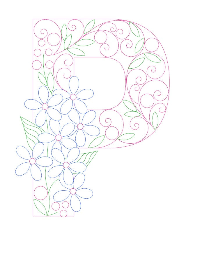 Paper Filigree Painting Kit - Letters