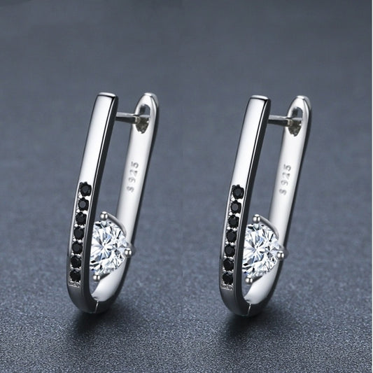 Simple All-matching Graceful Design U-shaped Earrings