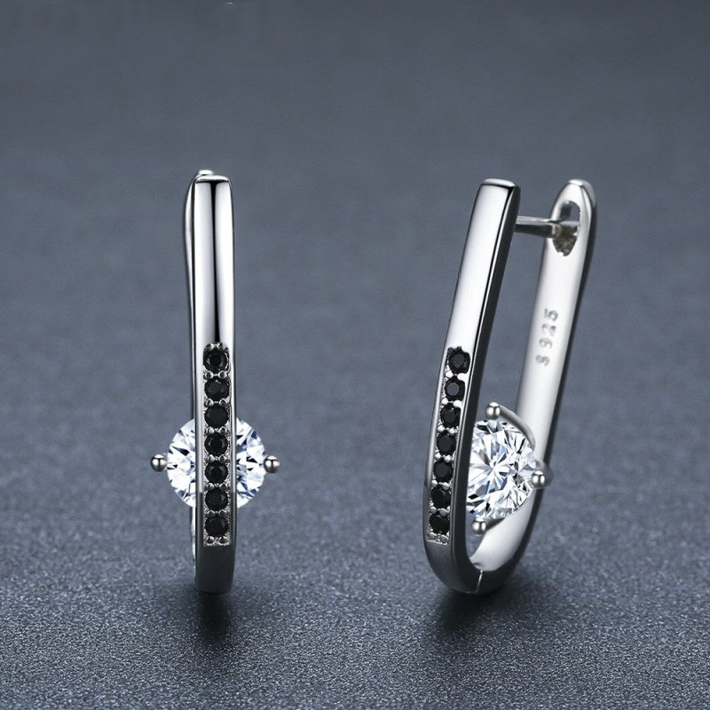 Simple All-matching Graceful Design U-shaped Earrings